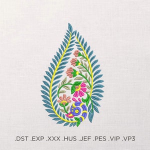 Floral Folk Ornament Machine Embroidery Design, Ukrainian Mood Embroidery Pattern, Ethnic Embroidery For Shirt, Embroidery For Tote Bag