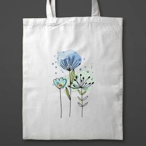 Floral Machine Embroidery Design - Watercolor Embroidery Files - Digitized Flower Embroidery - 8 Sizes - Instant Download image 16