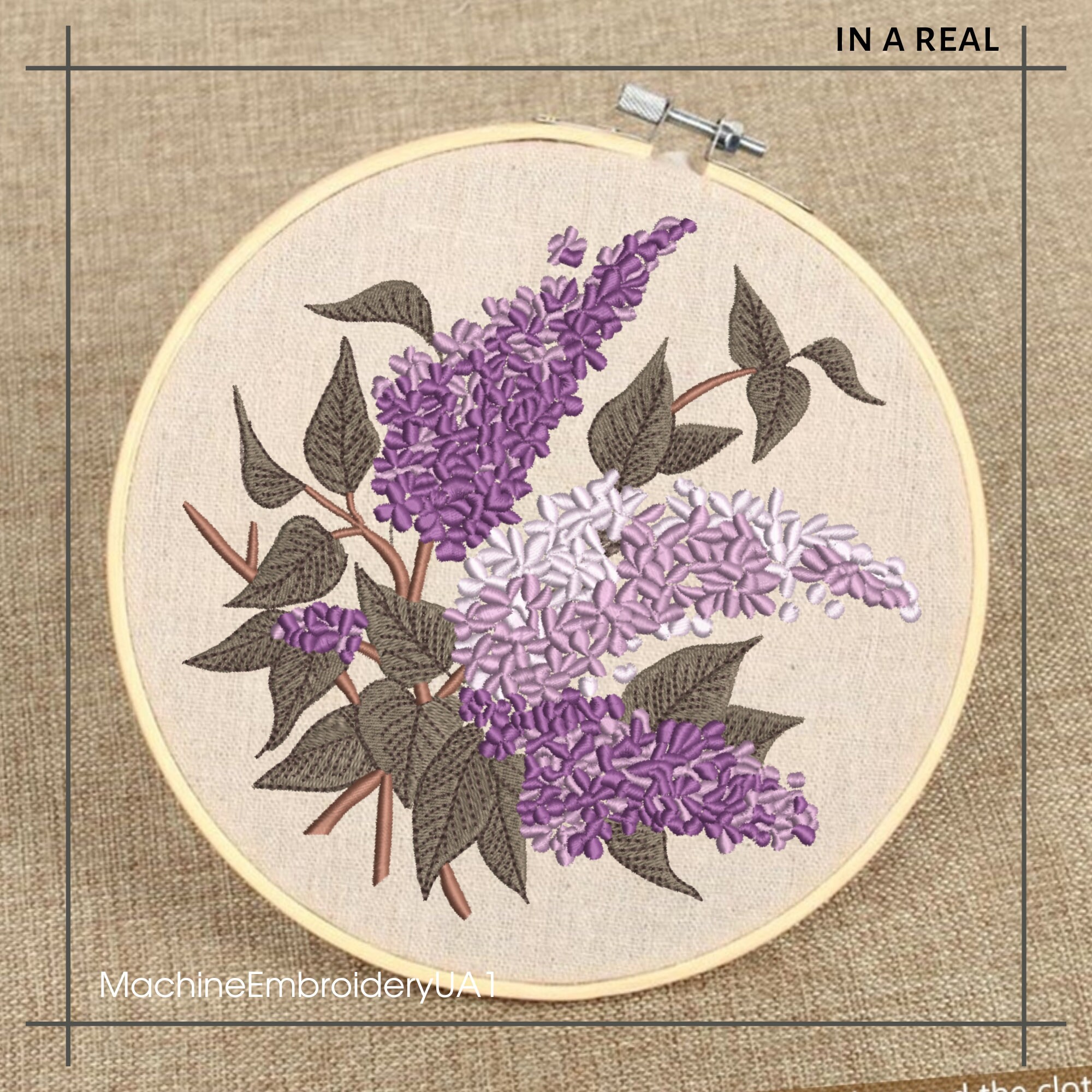 Lilac Flower Machine Embroidery Design - Lilac Embroidery Files - 7 ...
