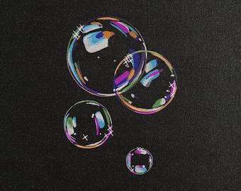 Soap Bubbles Machine Embroidery Design - Blowing Bubbles Embroidery Files - 8 sizes - Digitized Embroidery Bubble Set - Instant Download