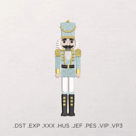 The Nutcracker Machine Embroidery Design - Christmas Embroidery Files - 7 Sizes - Instant Download