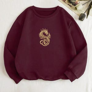 Chinese Dragon Embroidery Design, Gold Dragon Machine Embroidery File, Japanese Style Dragon, Fantasy Dragon Embroidery, Tattoo Dragon image 11