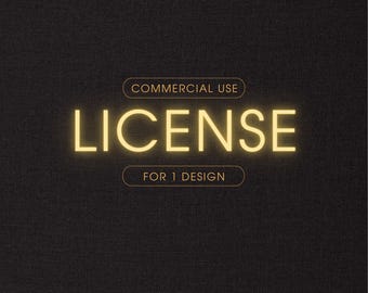 Embroidery Commercial License for 1 Design, Sell Finished Products, Machine Embroidery License, Digital Download