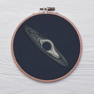 Black Hole Machine Embroidery Pattern, Space Theme Embroidery Design ...