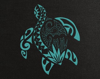 Turtle African motifs machine embroidery design - Turtle ornament embroidery files - 7 sizes - Instant download