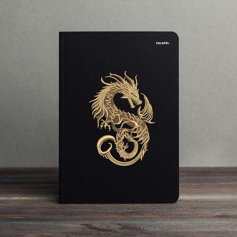 Chinese Dragon Embroidery Design, Gold Dragon Machine Embroidery File, Japanese Style Dragon, Fantasy Dragon Embroidery, Tattoo Dragon image 16