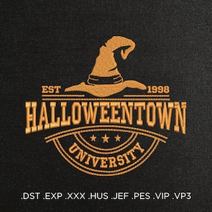 Halloweentown University Mashine Embroidery Design - Halloween Embroidery Files - 7 sizes - Instant download