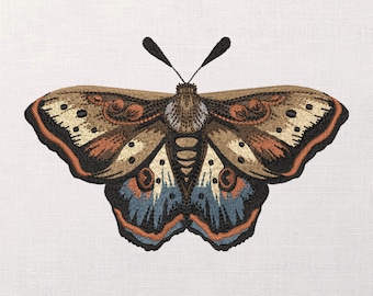 Butterfly Machine Embroidery Design - Photorealistic butterfly Embroidery Files - 7 sizes - Instant Download