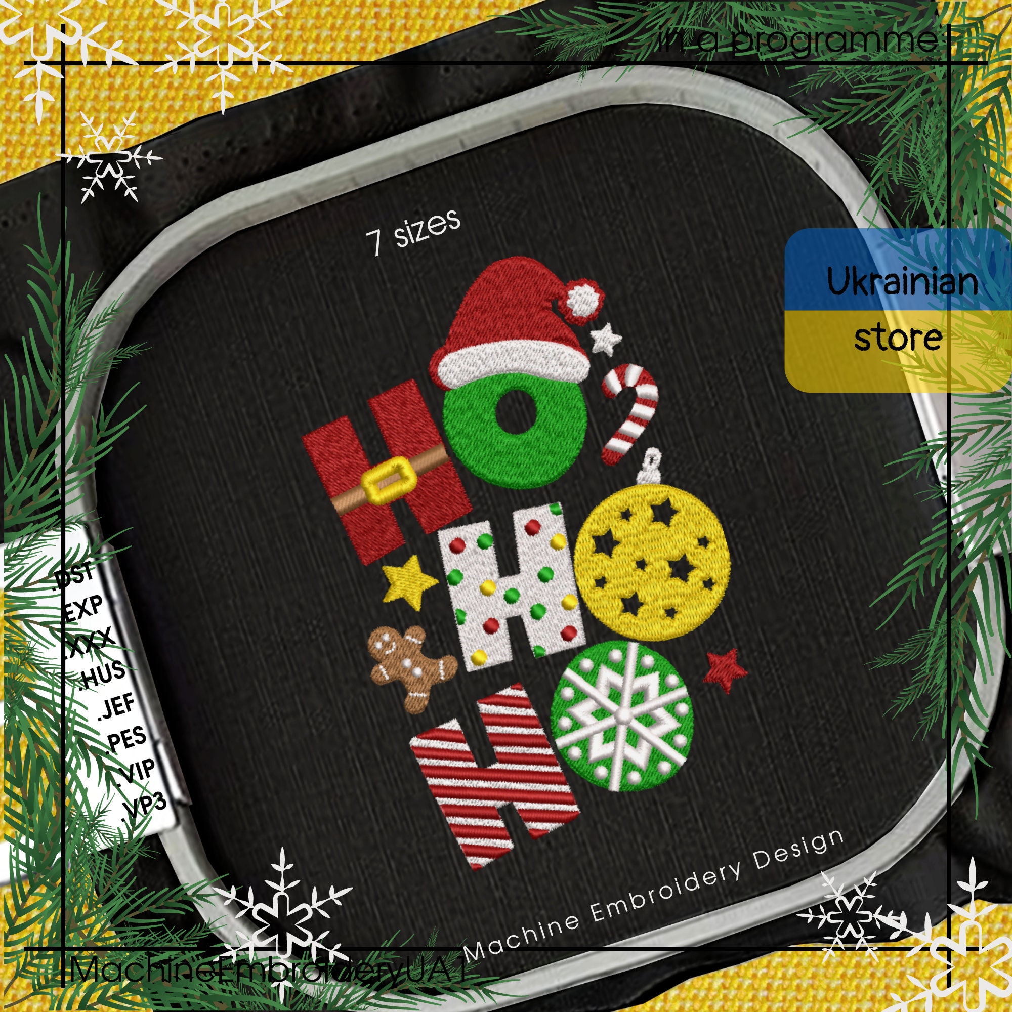 Santa Embroidery - Etsy