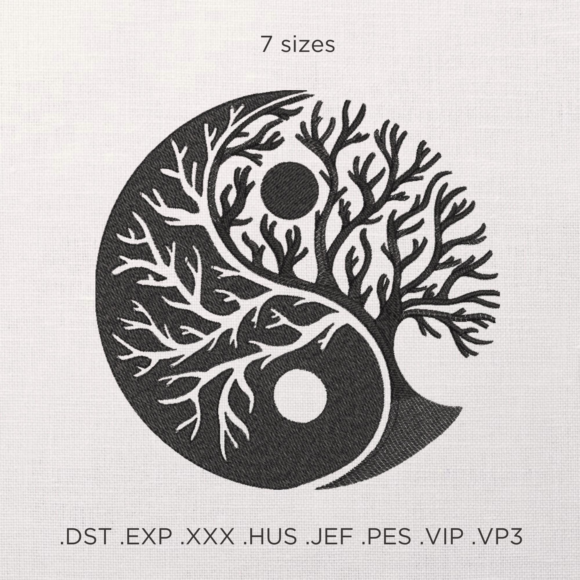 Tree of Life Meets Yin and Yang Tattoo