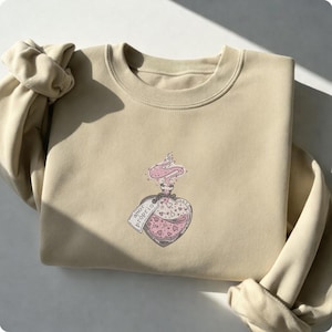 Love Potion Bottle Machine Embroidery Design, Amor Próprio Self-Love Embroidery File, Heart & Smoke Magic Potion Machine Embroidery Pattern