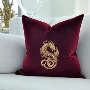 Chinese Dragon Embroidery Design, Gold Dragon Machine Embroidery File, Japanese Style Dragon, Fantasy Dragon Embroidery, Tattoo Dragon image 15
