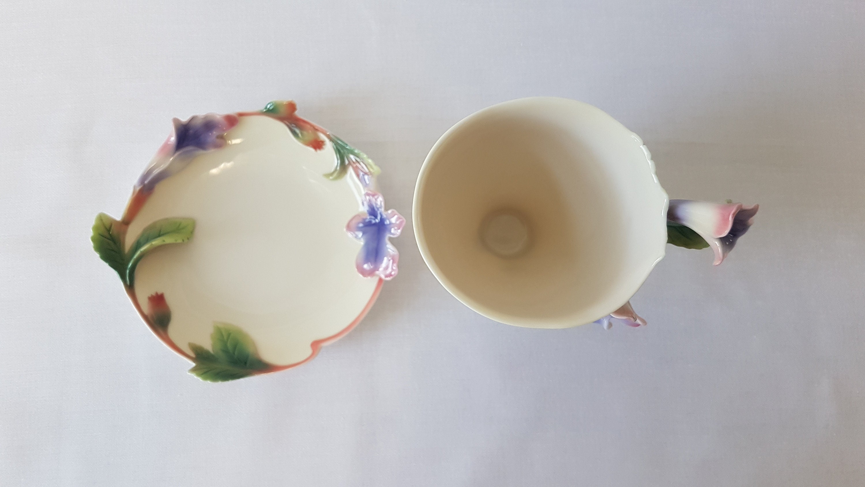 Franz Sage Teacup and Saucer, FZ00457. Jingdezhen, Jiangxi