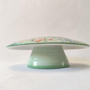 Rare! Shelley Melody Centrepiece. Chintz. Green Line. Pattern 8909. image 5