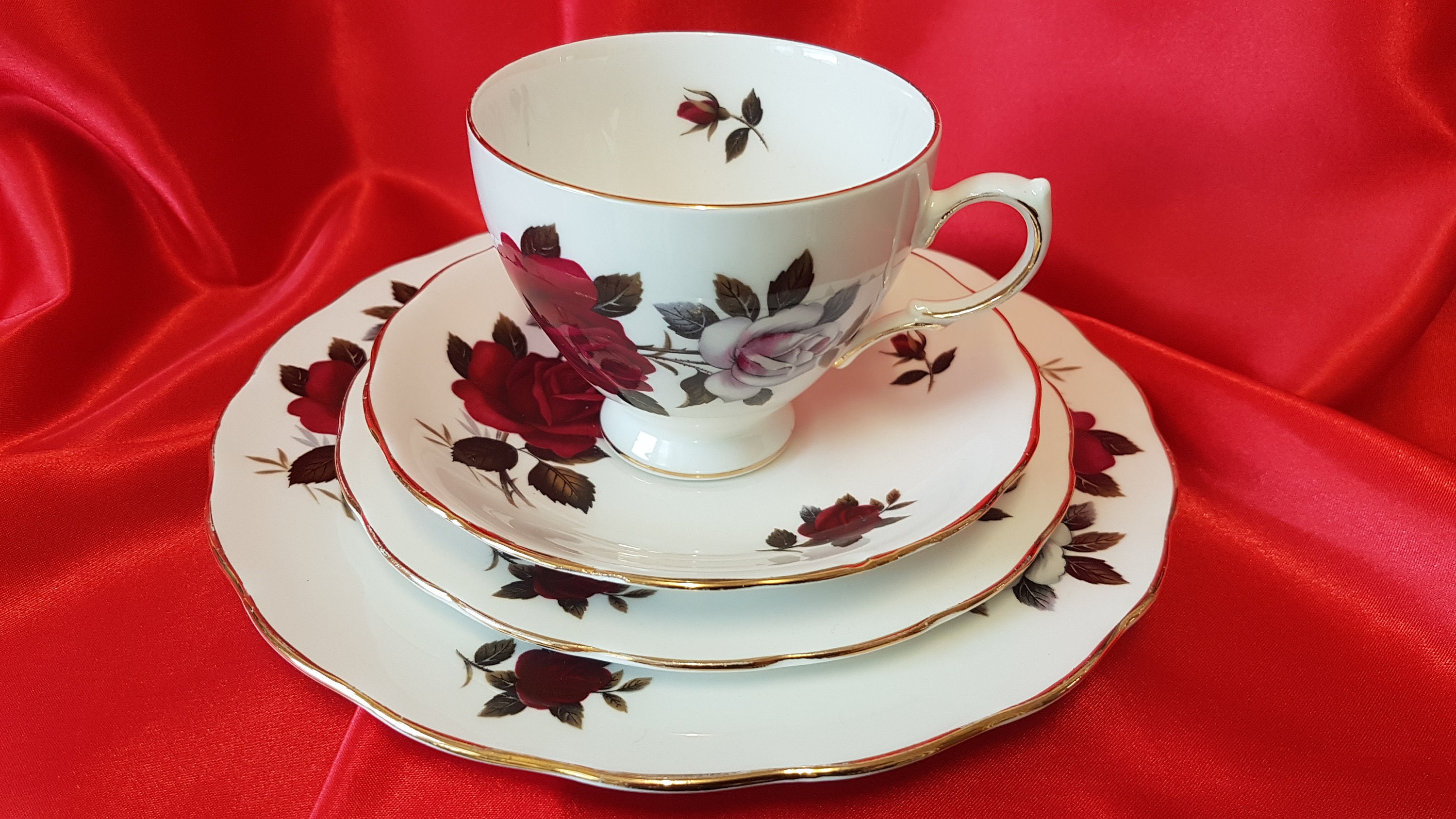 Colclough Ridgway Potteries Bone China 4Piece Tea Set Etsy