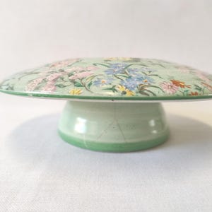 Rare! Shelley Melody Centrepiece. Chintz. Green Line. Pattern 8909. image 7