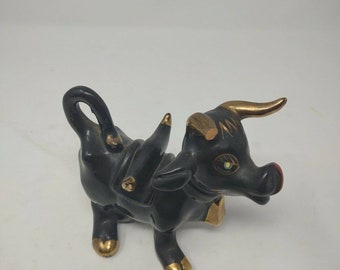 Black Cow With Bell Jewelry Watch Stand Please Read Description for more Details
