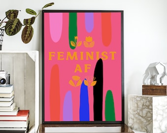 AF feminista - Ilustraciones - Descarga de arte digital - Quotes Art - Arte tipográfico - Arte lésbico - Arte feminista -