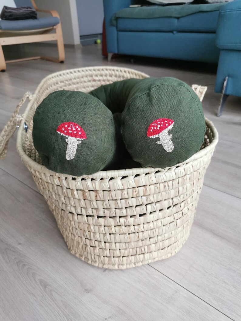 Organic Crib Bumper Linen Baby Bed Snake Pillow Cot Bumper Etsy