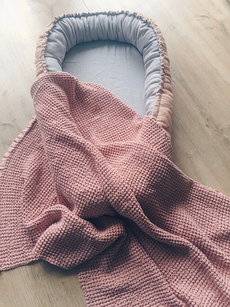 Linen Stroller Blanket Newborn Blanket Receiving Blanket Etsy