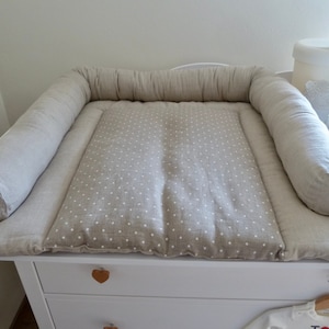 Mata do przewijania lniana, organiczna mata do przewijania, Traveler mata do przewijania pieluszek