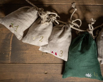 Countdown to Christmas in Style with hand hand-embroidered Advent Calendar