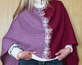 Wool Poncho: Multifunctional Cape Shawl