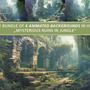 Vtuber Animated Background Jungle Twitch Overlay Package Twitch Screens Vtuber Assets Jungle Stream Scenes Twitch Background