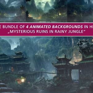 Vtuber Animated Background Jungle Twitch Overlay Package Twitch Screens Vtuber Assets Jungle Stream Scenes Twitch Background