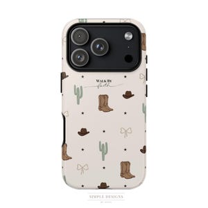 Funda cristiana para teléfono, diseño de botas vaqueras occidentales, caminar por fe