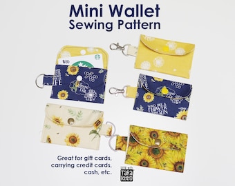 DIY Mini Wallet Sewing Pattern (Instant Download)