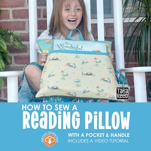 Reading Pillow Sewing Pattern - Instant Download PDF