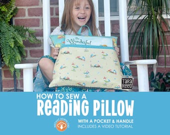 Reading Pillow Sewing Pattern - Instant Download PDF