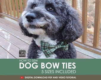 Dog Bow Tie Pattern in 5 sizes (Instant Download)