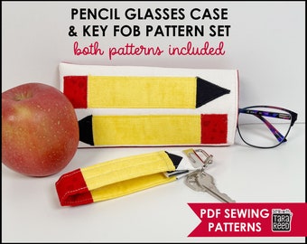 Teacher Appreciation Gifts to Sew | Sunglasses Case Pattern and Key Fob Pattern for Teachers