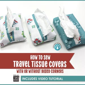 Travel Tissue Cover Pattern (PDF Instant Download)
