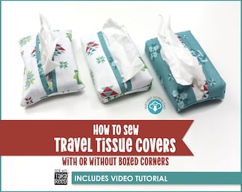 Wzór na chusteczki podróżne (plik PDF do natychmiastowego pobrania)