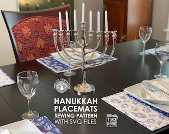 Hanukkah Placemats Sewing Pattern (Digital Download)