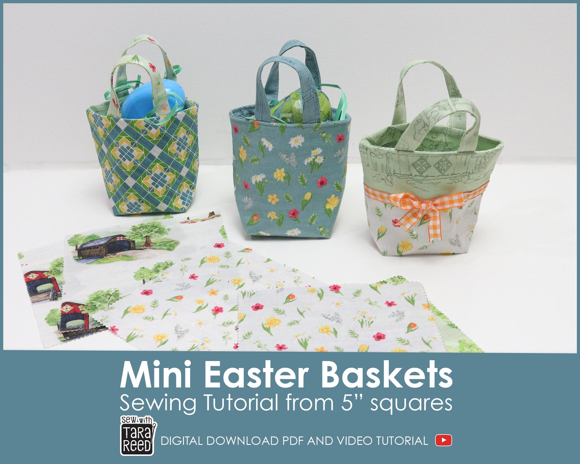 Mini Easter Basket PDF Sewing Pattern (instant Download) - Etsy UK