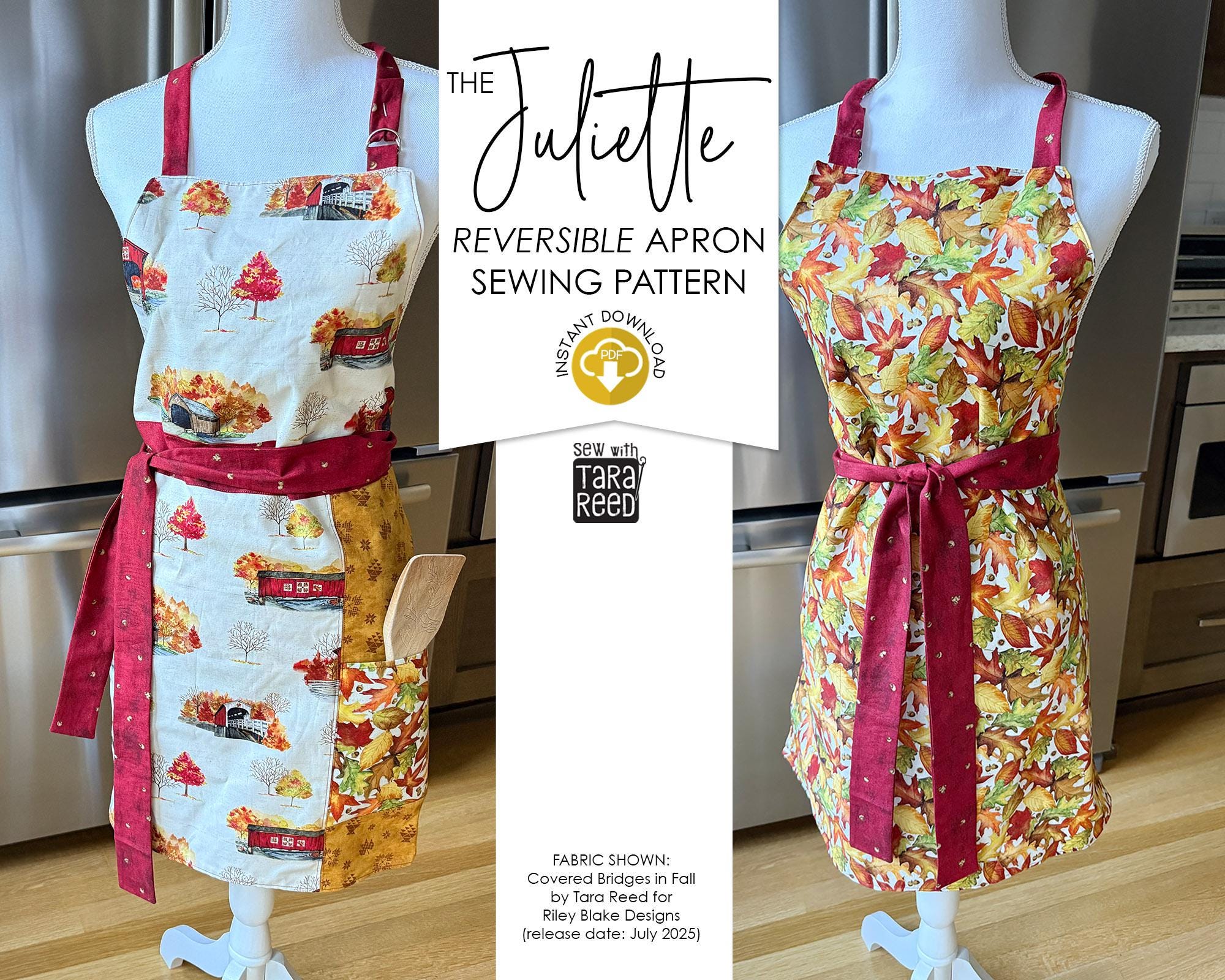 リバーシブルエプロンの縫製パターン（デジタルダウンロード） - Etsy 日本