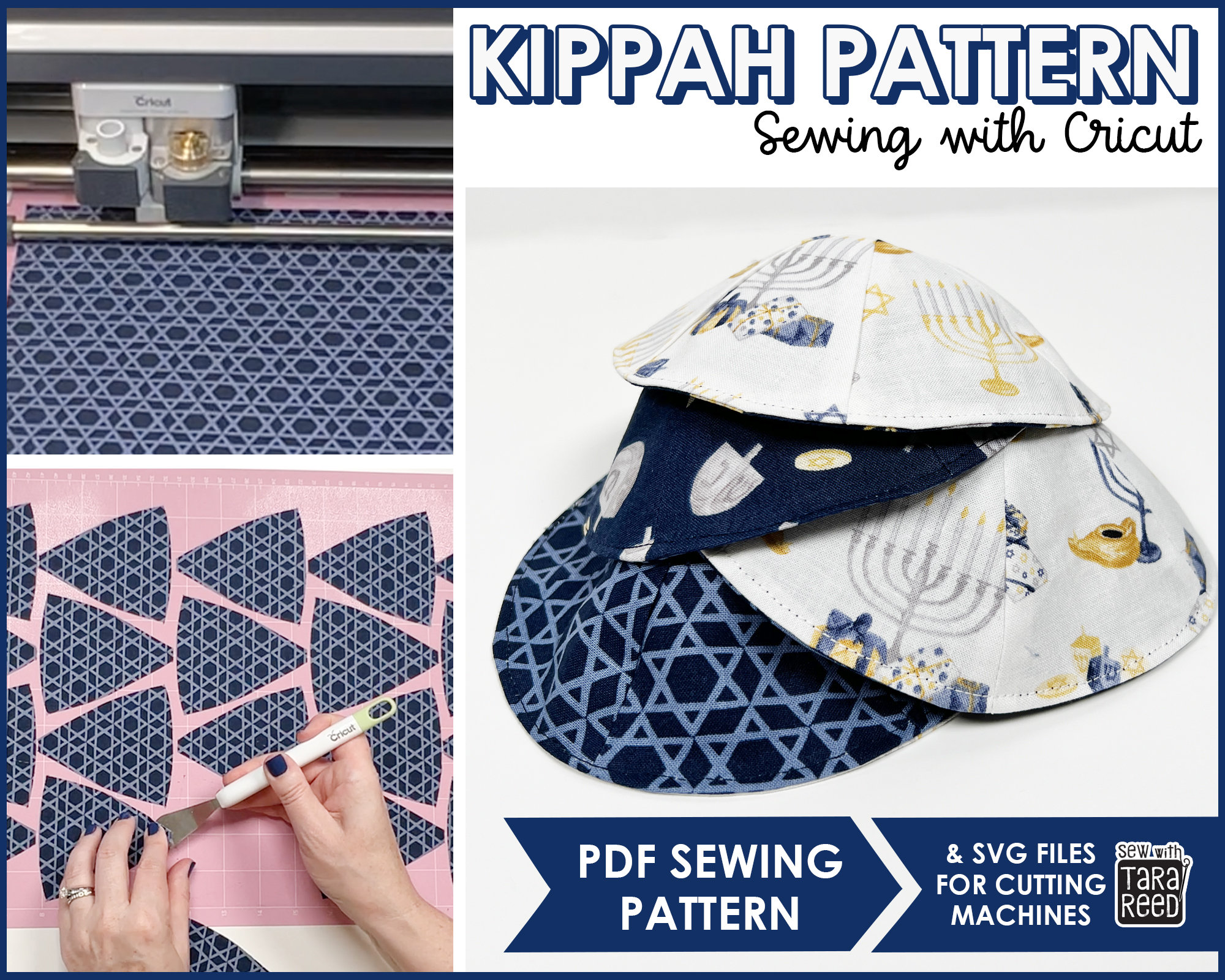 Kippah Sewing Pattern Sewing With Cricut Yarmulke Sewing Pattern Etsy