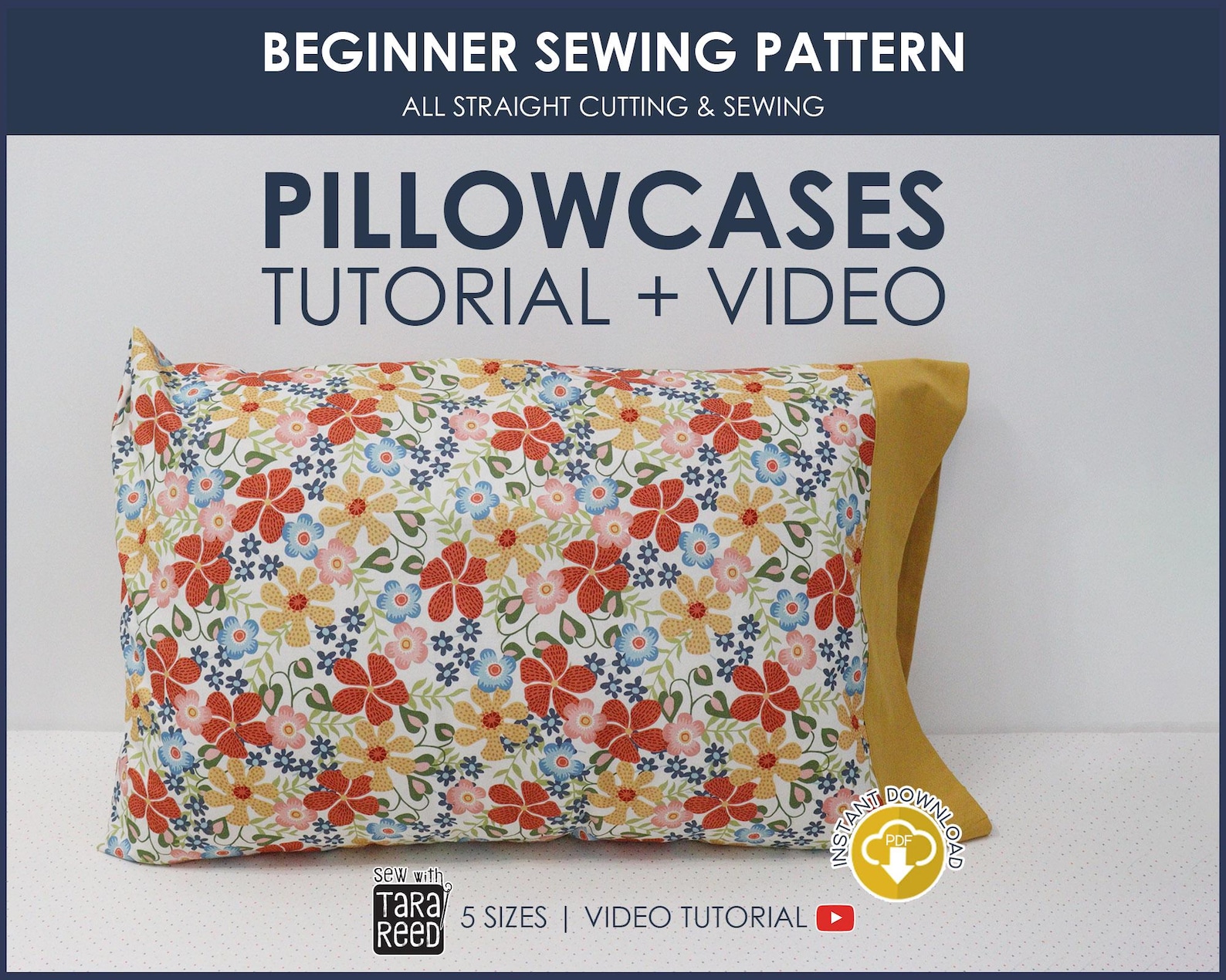 Beginner Pillowcase Pattern in 5 Sizes (digital Download) - Etsy