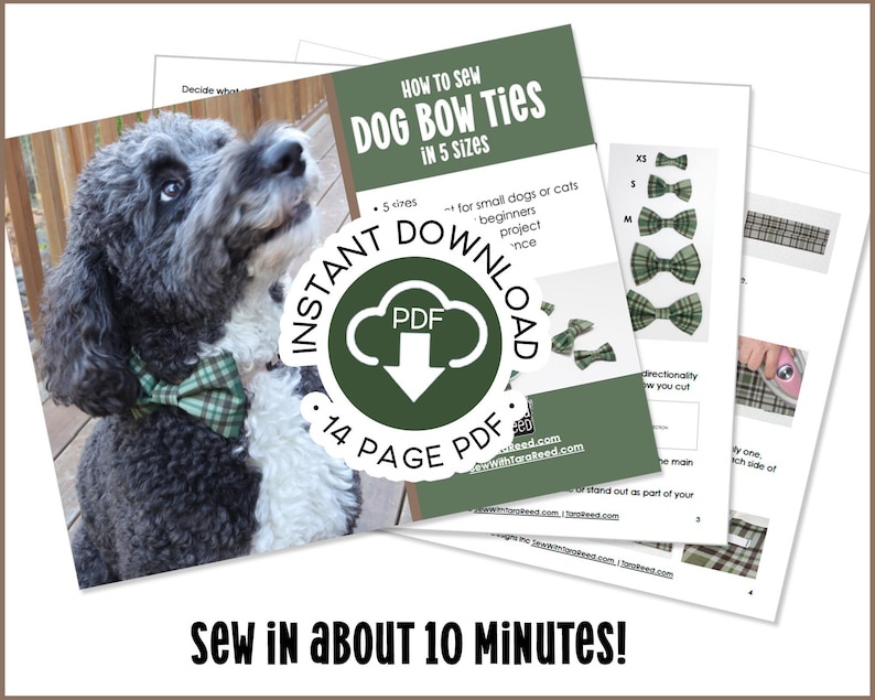 Dog Bow Tie Pattern in 5 Sizes (instant Download) - Etsy