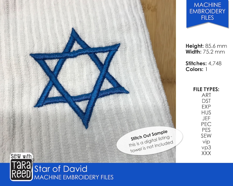 Happy Hanukkah Bundle Machine Embroidery Designs image 3