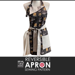 Reversible Apron Pattern - 2 Yard Sewing Pattern (Instant Download)