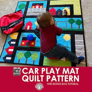 Car Play Mat Quilt Pattern  (Instant Download PDF)