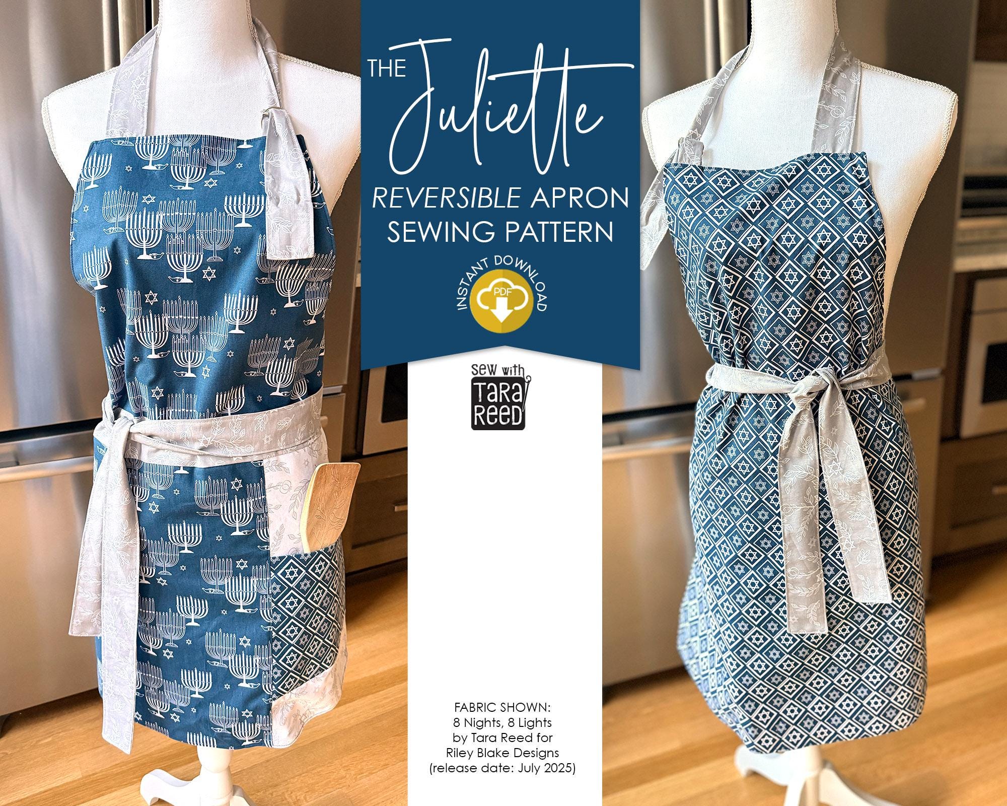 リバーシブルエプロンの縫製パターン（デジタルダウンロード） - Etsy 日本