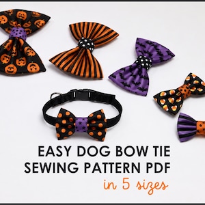 Dog Bow Tie Pattern in 5 sizes (Instant Download)