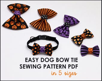 Dog Bow Tie Pattern in 5 sizes (Instant Download)