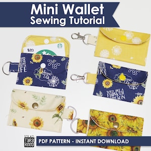 DIY Mini Wallet Sewing Pattern (Instant Download)